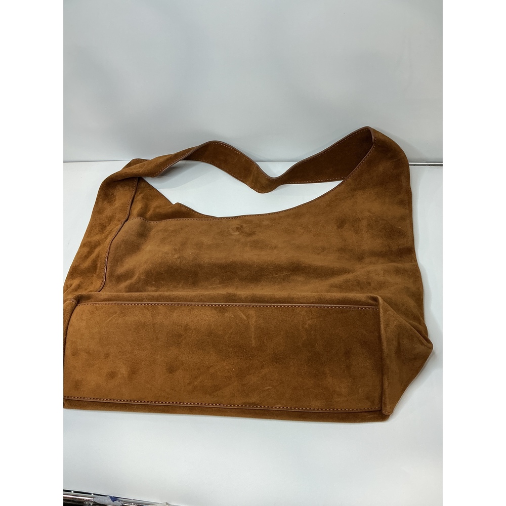 Italian Suede Slouchy Shoulder Bag - Picture 2 of 3